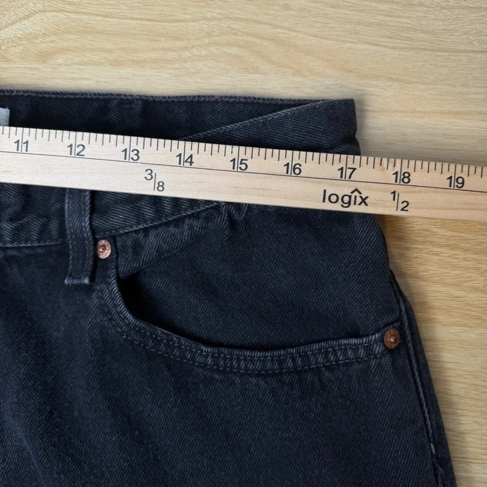 Levi's 505 Mens Regular Fit Black Jeans 38x32 (37x31) Straight Leg Denim Classic